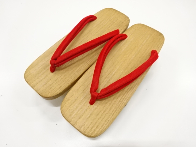 JAPANESE KIMONO / ANTIQUE PAULOWNIA GETA (23.0 cm)